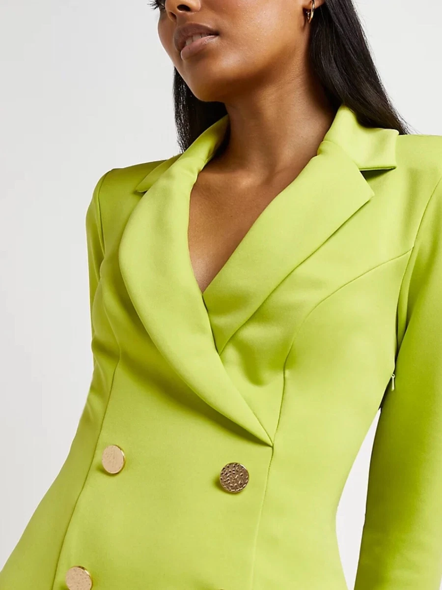 River island deals green blazer
