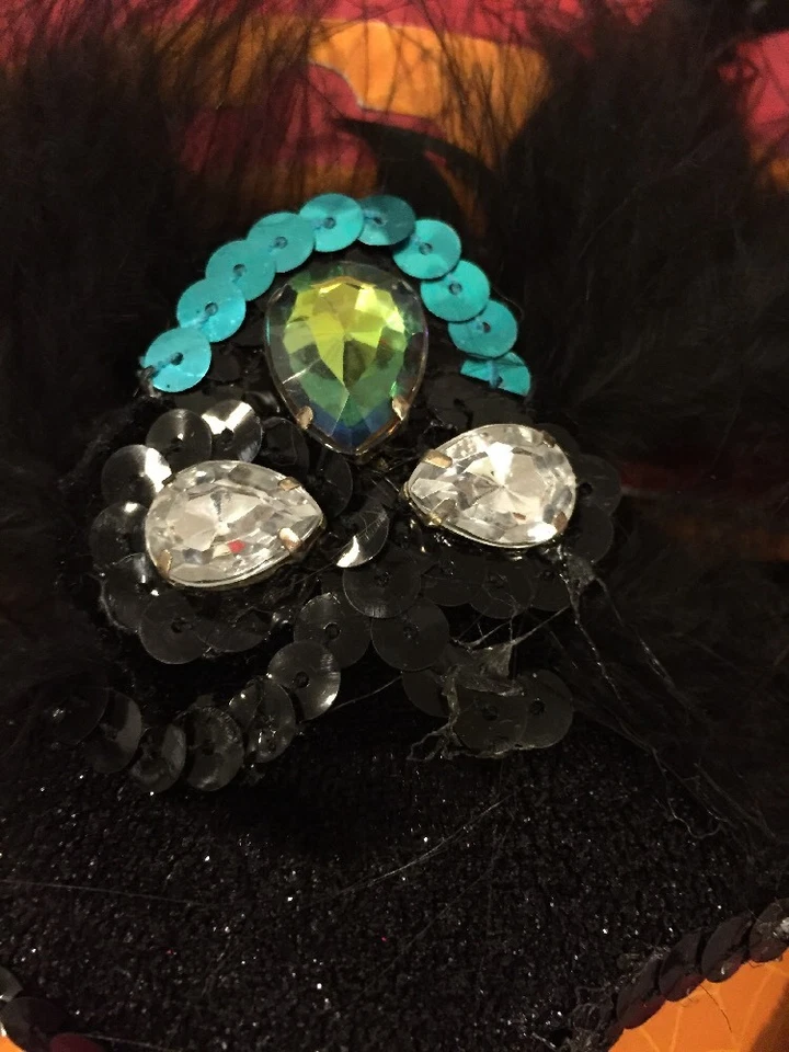 Spooky Village Masquerade Mask Black And Blue - Image 2 of 4
