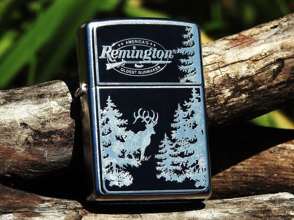 Remington Arms Zippo Lighter - Deer Emblem - Elk - Firearms