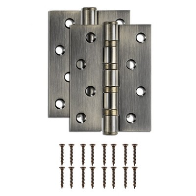 2 Stück Türscharniere 4,5''x3,4''x0,12'' für Bronze 8 Löcher asymmetrisch