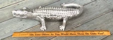 Vintage 1977 Arthur Court Alligator  Aluminum Lidded  Dish