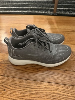 Skechers Bobs Women's 10 US Gray with Silver Highlights Memory Foam Sneakers