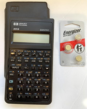 Vtg 80s Hewlett Packard HP-20S Scientific Calculator 1987 Slip Case Tested Works