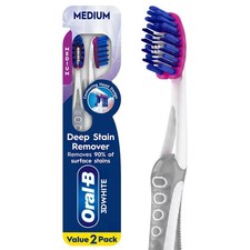 Oral-B Toothbrush Pack,Pro Whitening Manual Toothbrush,Medium Bristles,2 Count.