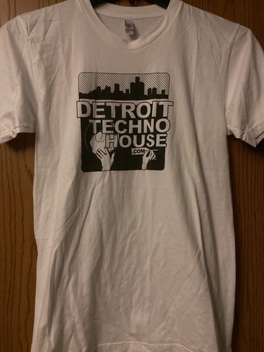 Detroit Techno House . Com - White Shirt - M - American Apparel