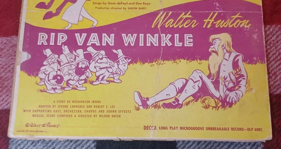 Walt Disney's Ichabod The Legend Of Sleepy Hollow Rip Van 78 RPM Bing Crosby HTF - Image 3 of 4