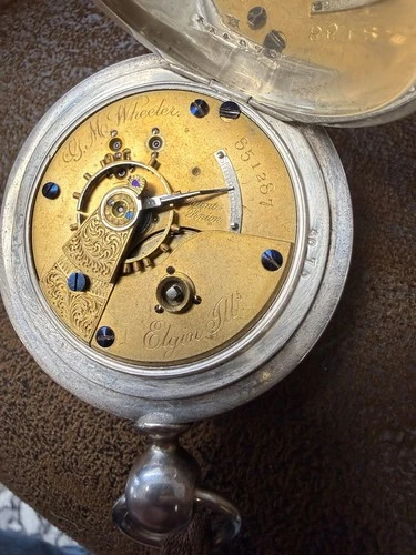 1881 Elgin Pocket Watch 18S G. M. Wheeler Grade 81 Key Wind 13J w/Key