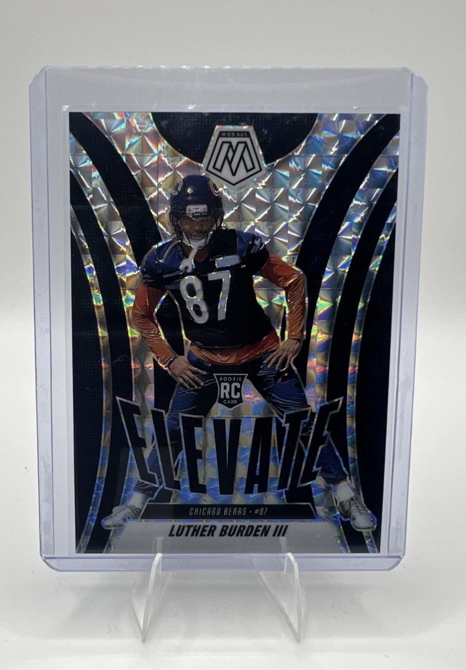 Luther Burden III ~ 2025 Panini Mosaic ~ Silver Mosaic Prizm Rookie #7 Elevate