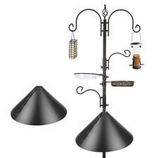 Deluxe Bird Feeding Station Kit - Wild Bird Feeder Hanging Pole With Multi