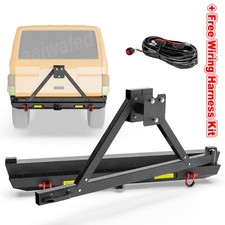 Off-road For 1984-2001 Jeep Cherokee Xj Rear Bumper Led Lights Tire Carrier Wire