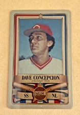 1982 PERMA GRAPHIC==GOLD==ALL-STAR #-211 DAVE CONCEPCION==CINCINNATI REDS