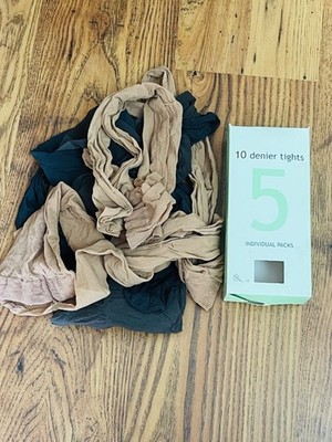 TIGHTS BUNDLE HONEY MINK  BLACK 5X MIXED  SHADES JOB LOT CLEARANCE ONE SIZE