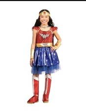 Halloween DC Wonder Woman Toddler Girls 3T/4T Dress Up Costume Pretend Cosplay