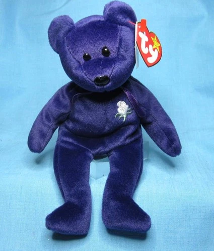 Vintage Ty Beanie Baby - PRINCESS Diana Bear 1997 RARE & RETIRED - MINT w/TAGS