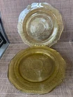 4 Federal Patrician Spoke 11" Dinner Plates Depression Era