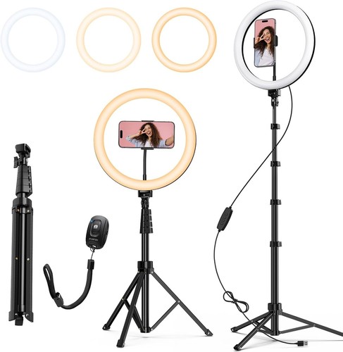 14" Ring Light Wirth Portable Tripod Stand for YouTube TikTok Camera LED light