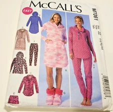 MCCALL'S - 2014 - M7061 - MISSES TOPS - DRESSES - SHORTS - PANTS  - SLIPPERS