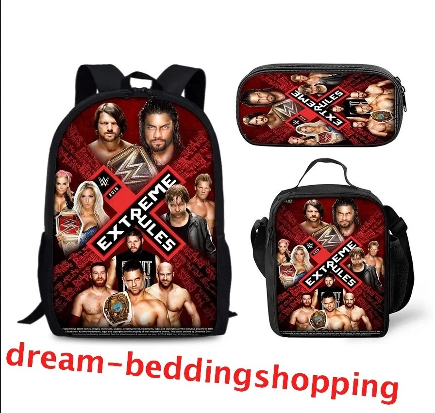 Wrestling Entertainment Wrestling Legends Backpack Set, School Bookbag