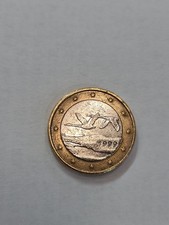 Moneta Un 1 Euro Errore di Conio - 1999 Finlandia Finland