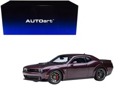 2022 Dodge Challenger R/T Scat Pack Widebody Hellraisin Purple 1/18 Autoart