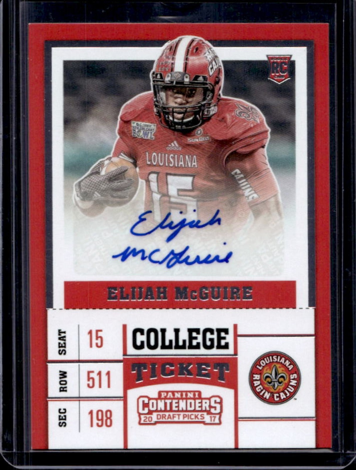 Elijah McGuire Panini Contenders Draft Picks #150 Autograph