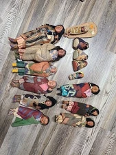 VTG Lot 14 Skookum Dolls Bully Good Indian Native American mother/children