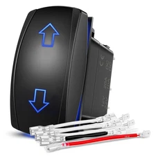 Nilight Arrows Motor Polarity Reverse Momentary Rocker Switch DPDT 20A ARROWS 