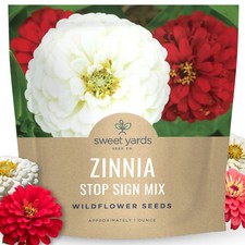 Zinnia Stop Sign Mix 1 Ounce Packet 4000 Flower Seeds For Planting Elegans 322.88 per gallon