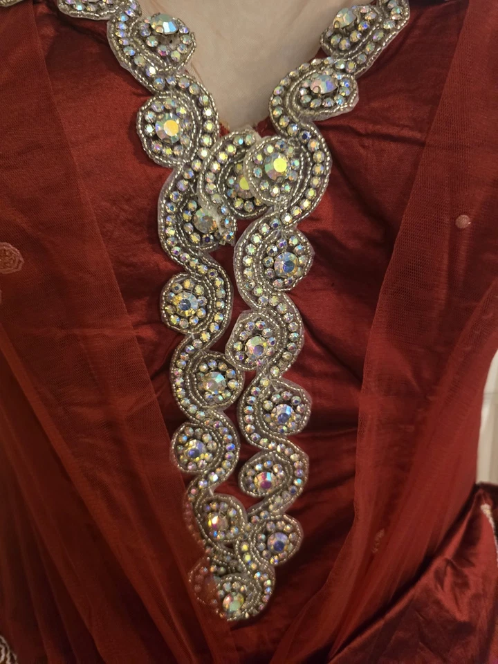 Wedding Dress for women/Nigerian Wedding Guest Dress Cosplay Halloween African - Image 4 of 4