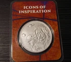 Albert Einstein 1 oz .999 Silver 2 dollar Coin ICON's of Inspiration series! TEP