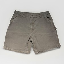 Vtg Carhartt B25 DES Desert Tan Carpenter Canvas Shorts Men's Sizes 38 Workwear