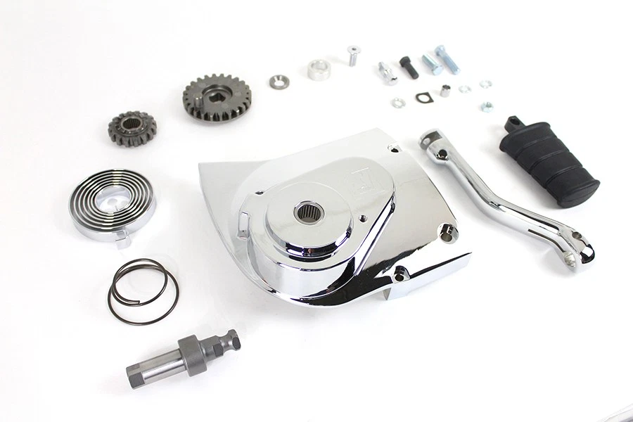 Kit de conversión Kick Starter cromado para Harley Davidson Foto 3 de 4