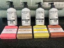 Handmade soap gift set with lotion gift set. Natural soap Rose Oatmeal Lemon Plu