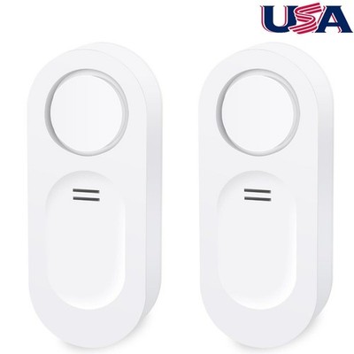 2 Water Leak Detectors Audio Alarm Senso Sensitive Leak 120dB for Home Kitchen