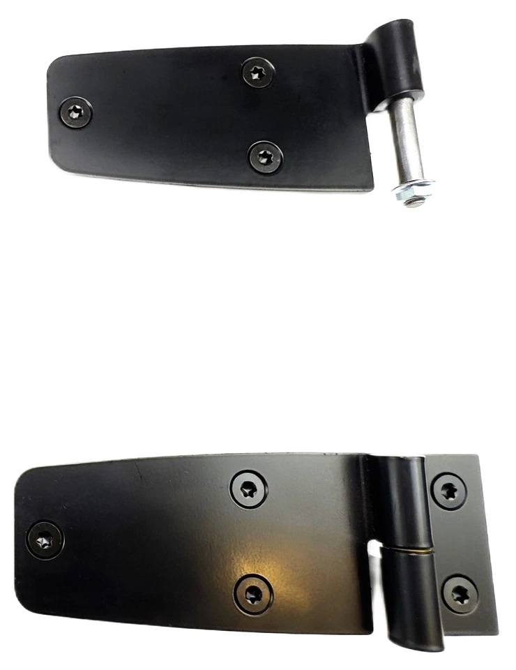 Bisagras de puerta completa derecha y soporte inferior para Jeep Wrangler CJ YJ 1976 a 1993 (2 piezas) Foto 3 de 4