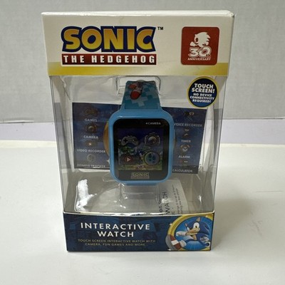 Sonic The Hedgehog Touch Screen Interactive Smart Watch with Games & Camera Blue