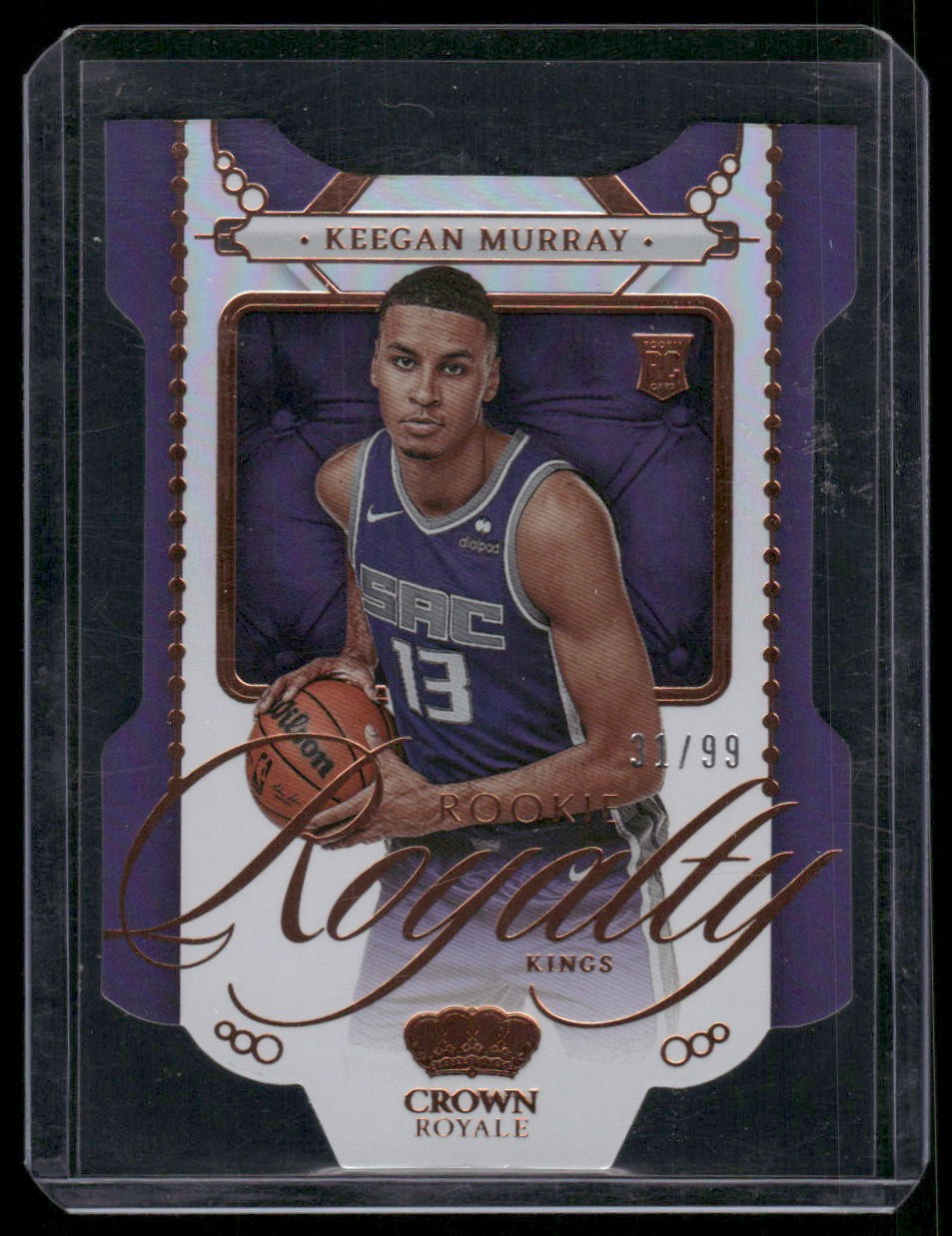2022-23 Crown Royale #4 Keegan Murray Rookie Royalty #/99 RC KINGS