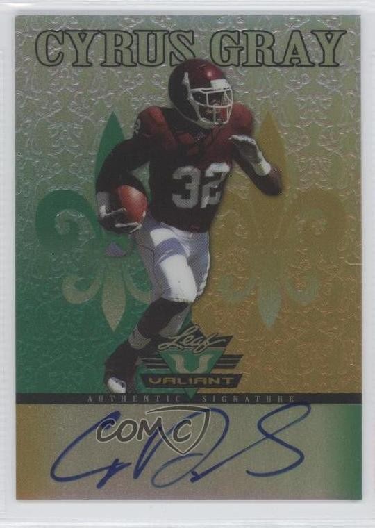 2012 Leaf Valiant Cyrus Gray #CG2 Rookie Auto RC 0f8
