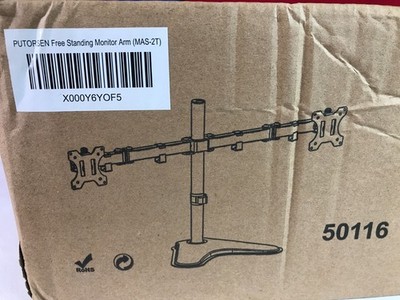PUTORSEN FREISTEHENDE DUAL MONITORARME (MAS-2T) VESA HALTERUNGEN SCHWENKBAR UND NEIGBAR