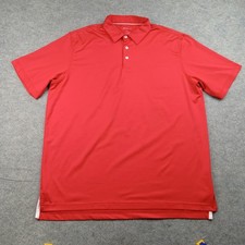 Johnnie-O Polo Shirt Mens XL Red Golf Performance Stretch Short Sleeve