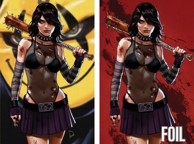 HACK SLASH BODY BAGS 1 IVAN TALAVERA EXCLUSIVE VIRGIN FOIL VARIANT SET NM