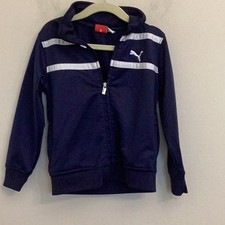 301. Puma Kids Boys Navy Blue 1/4 zip Pullover Sweatshirt size 4