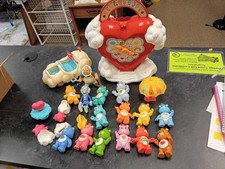 VTG 1983 Care Bears Care A Lot Playset Cloud Car Vintage Accessories Carrier