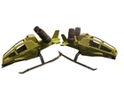 Set Of 2 Vintage GI Joe 1984 Skyhawk Helicopters For Parts Only