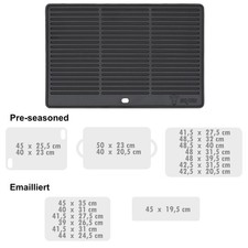 Gusseisen Grillplatte Wendeplatte Universal Burgerplatte Grillpfanne …