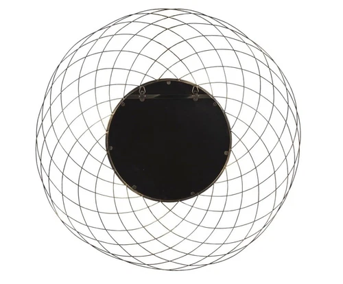 Howard Elliott 38” Round Wall Mirror Bright Gold Spirograph Design Accent.Vanity - Picture 5 of 5