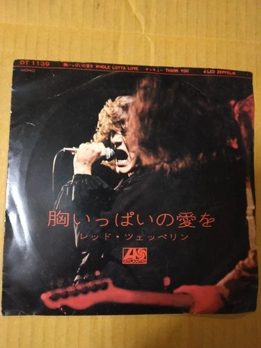 Japanese press Original MONO 7"   LED ZEPPELIN   WHOLE LOTTA LOVE / THANK YOU
