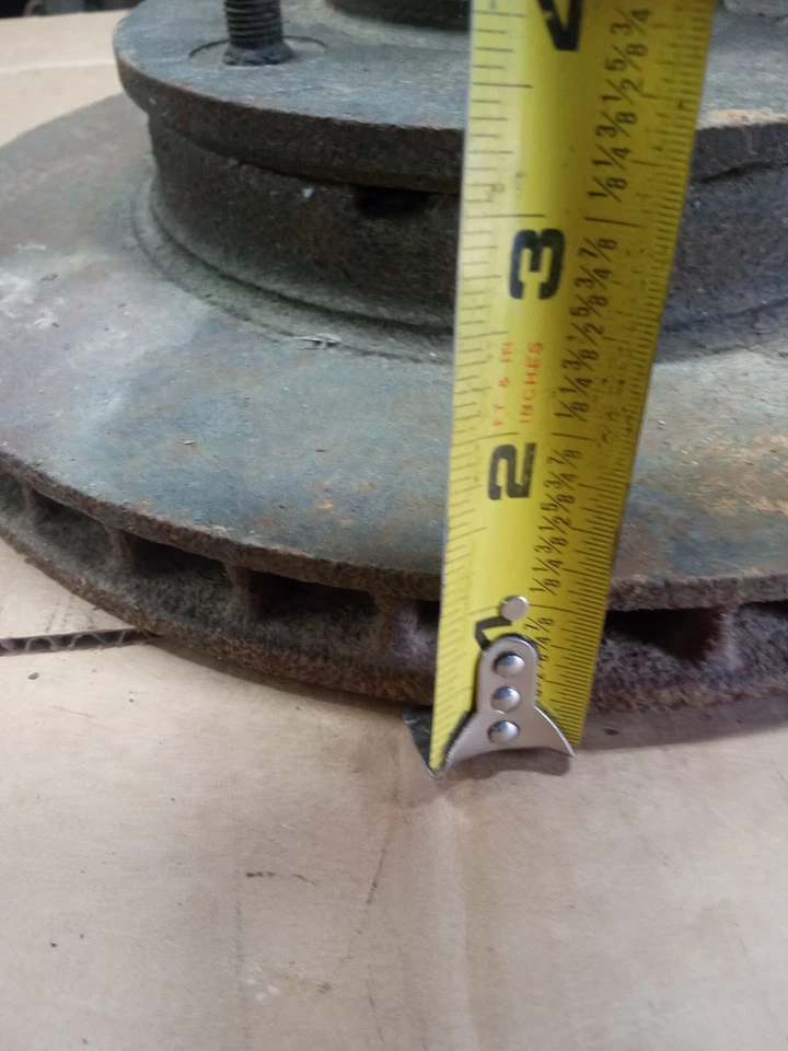 Conjunto de rotor delantero y buje OEM 6 tacos 77-87 Chevy C10 K10 GMC camión de carrocería cuadrada Foto 3 de 4