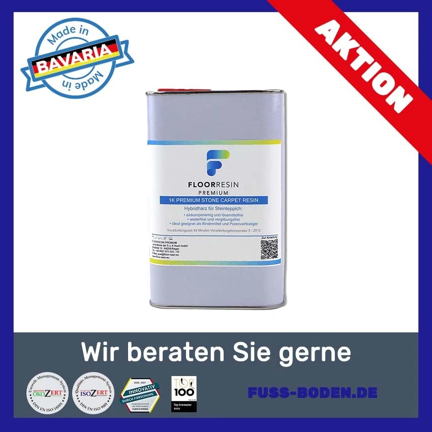 TOP 1 kg Hybrid Bindemittel für Steinteppich 1K Premium Harz (29,95 EUR/kg) - Bild 1 von 1