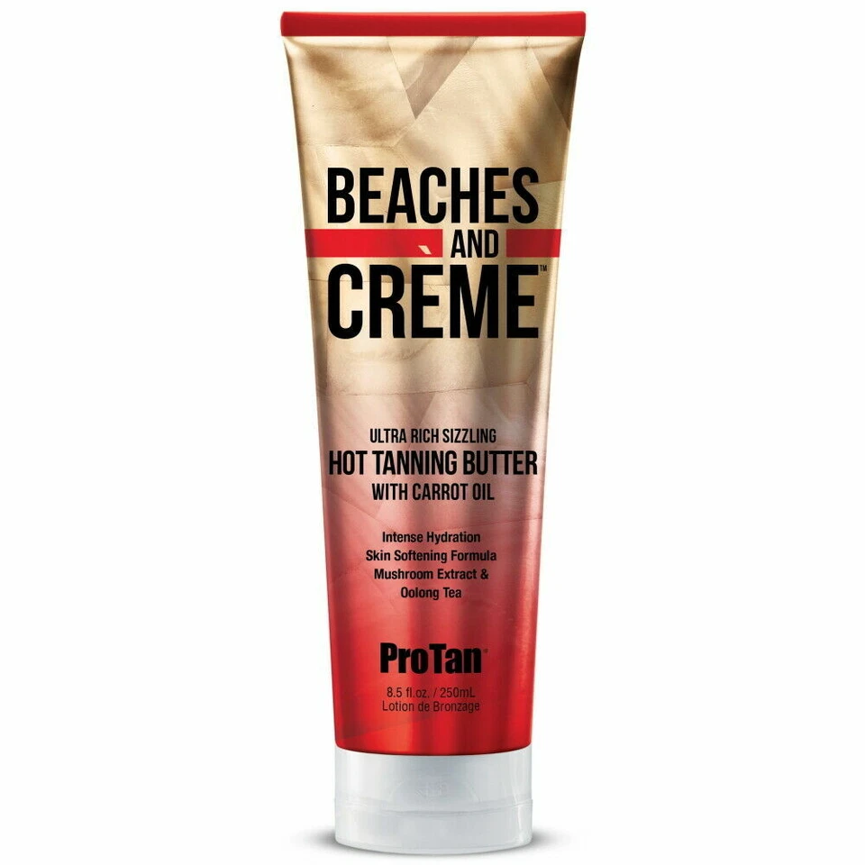 PRO TAN BEACHES & CREME HOT TINGLE SUNBED TANNING LOTION CREAM NON BRONZER
